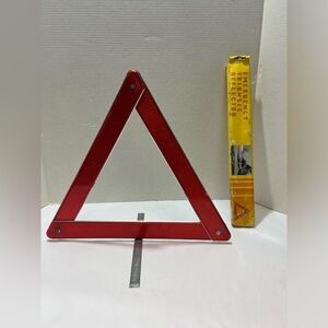 Vintage Emergency Triangle Reflector Collapsible